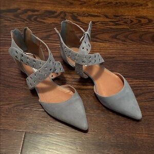 Halogen Light Blue Strappy Women's Flats